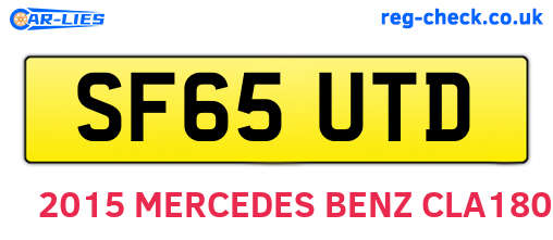 SF65UTD are the vehicle registration plates.