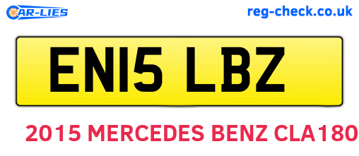 EN15LBZ are the vehicle registration plates.