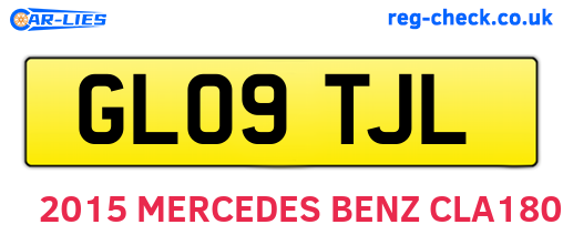 GL09TJL are the vehicle registration plates.