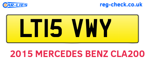 LT15VWY are the vehicle registration plates.