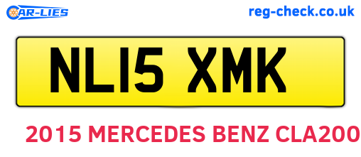 NL15XMK are the vehicle registration plates.
