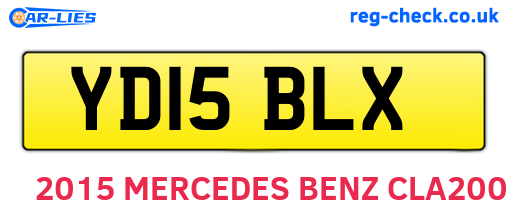 YD15BLX are the vehicle registration plates.