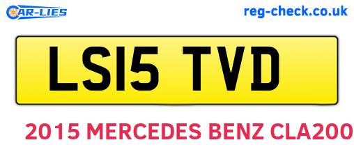LS15TVD are the vehicle registration plates.