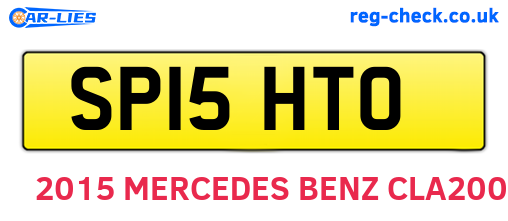 SP15HTO are the vehicle registration plates.