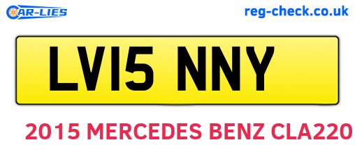 LV15NNY are the vehicle registration plates.