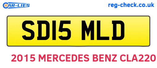 SD15MLD are the vehicle registration plates.