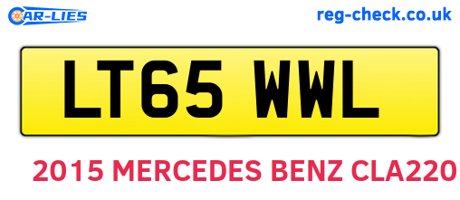 LT65WWL are the vehicle registration plates.