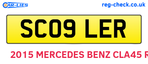 SC09LER are the vehicle registration plates.