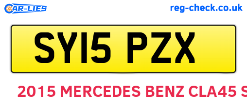 SY15PZX are the vehicle registration plates.