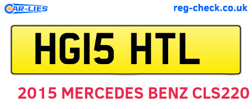 HG15HTL are the vehicle registration plates.