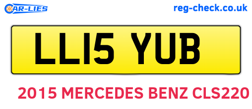 LL15YUB are the vehicle registration plates.