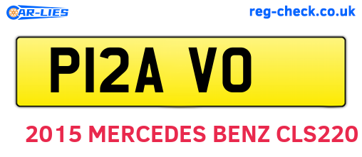 P12AVO are the vehicle registration plates.
