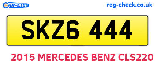 SKZ6444 are the vehicle registration plates.