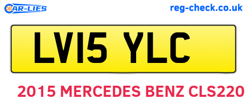 LV15YLC are the vehicle registration plates.