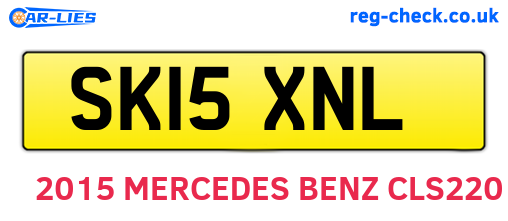 SK15XNL are the vehicle registration plates.