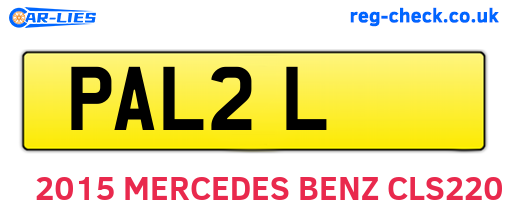 PAL2L are the vehicle registration plates.