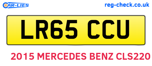 LR65CCU are the vehicle registration plates.