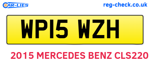 WP15WZH are the vehicle registration plates.