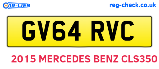 GV64RVC are the vehicle registration plates.