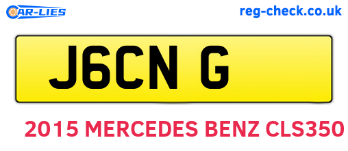 J6CNG are the vehicle registration plates.