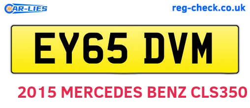 EY65DVM are the vehicle registration plates.
