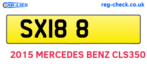 SXI88 are the vehicle registration plates.