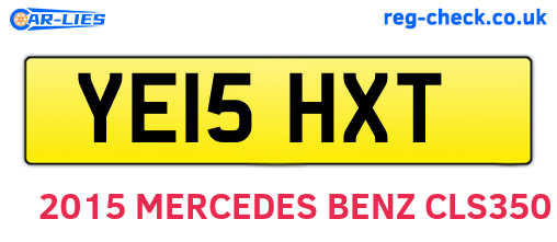 YE15HXT are the vehicle registration plates.