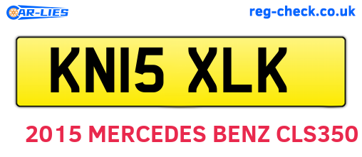 KN15XLK are the vehicle registration plates.