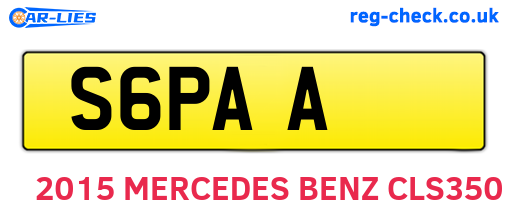 S6PAA are the vehicle registration plates.
