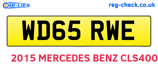 WD65RWE are the vehicle registration plates.