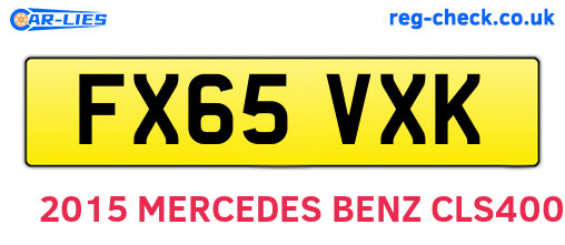 FX65VXK are the vehicle registration plates.
