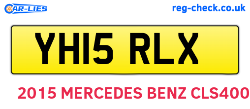 YH15RLX are the vehicle registration plates.