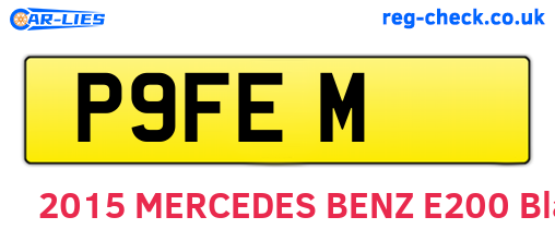 P9FEM are the vehicle registration plates.
