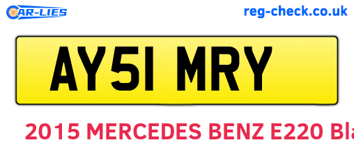 AY51MRY are the vehicle registration plates.