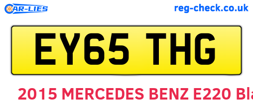 EY65THG are the vehicle registration plates.
