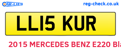 LL15KUR are the vehicle registration plates.