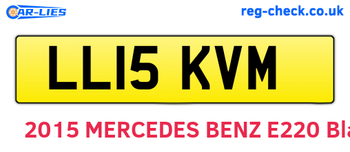 LL15KVM are the vehicle registration plates.