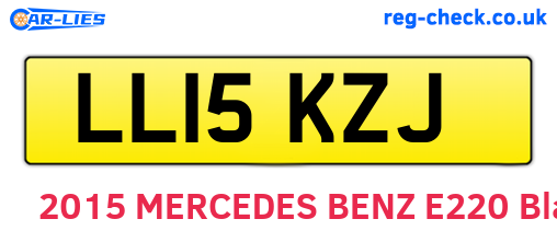 LL15KZJ are the vehicle registration plates.