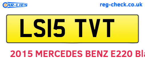 LS15TVT are the vehicle registration plates.