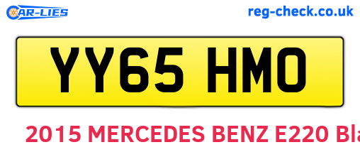 YY65HMO are the vehicle registration plates.