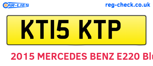 KT15KTP are the vehicle registration plates.