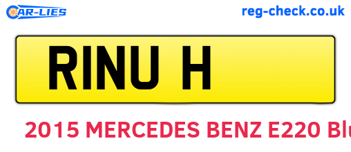 R1NUH are the vehicle registration plates.