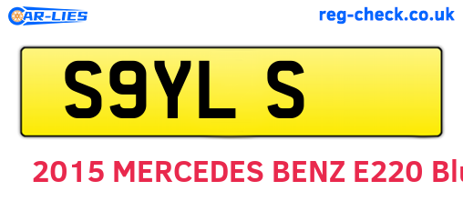 S9YLS are the vehicle registration plates.