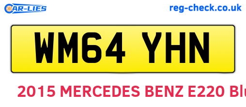WM64YHN are the vehicle registration plates.
