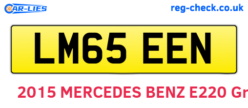 LM65EEN are the vehicle registration plates.