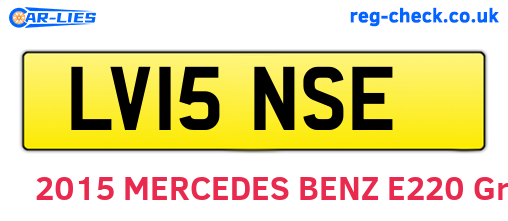 LV15NSE are the vehicle registration plates.