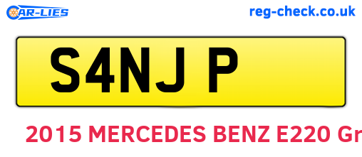 S4NJP are the vehicle registration plates.