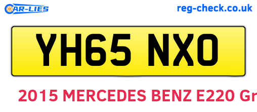 YH65NXO are the vehicle registration plates.