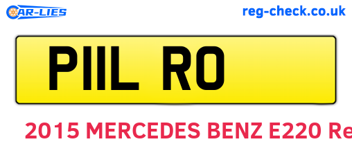 P11LRO are the vehicle registration plates.