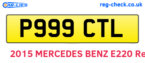 P999CTL are the vehicle registration plates.